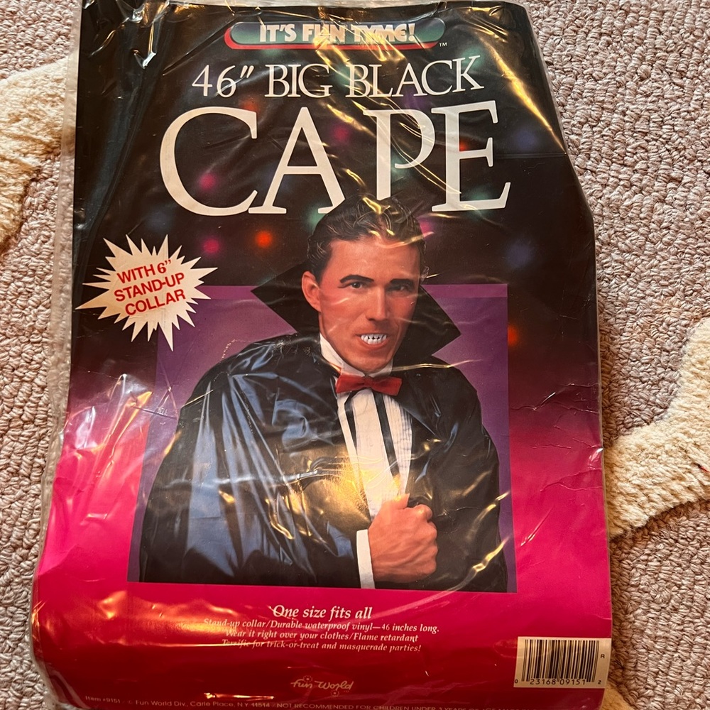 Black cape never worn